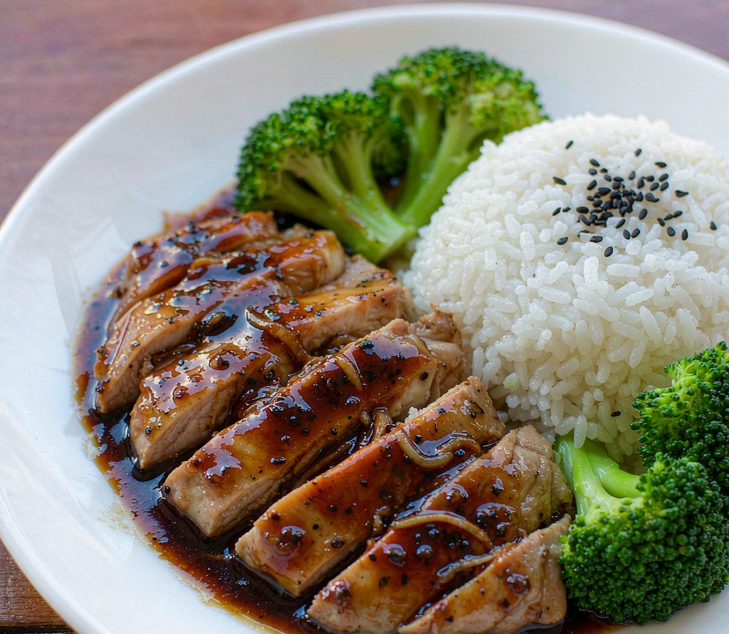 日式照烧鸡腿饭